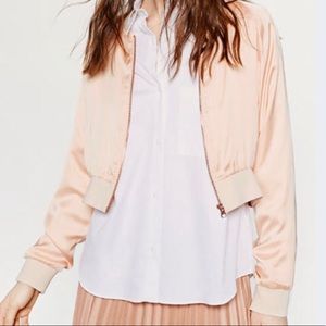 Baby bunk satin bomber